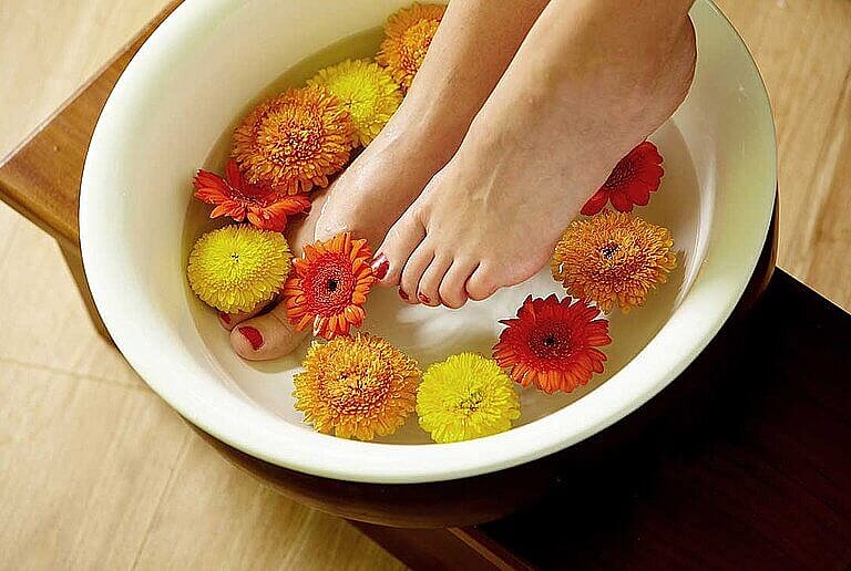 Ayurveda-Fußbad im centrovital